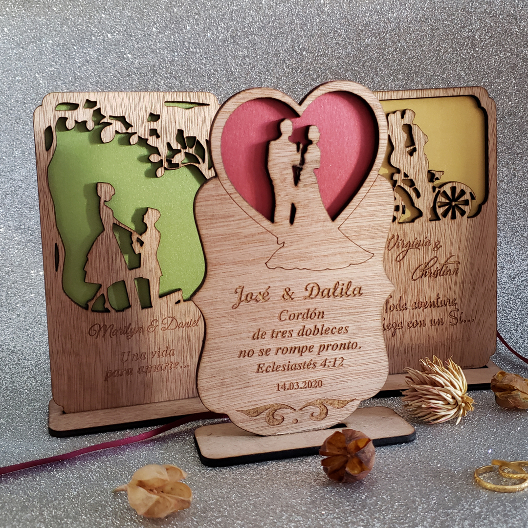 Boutique de 15 Años 4 Invitación Acrílica LB RT