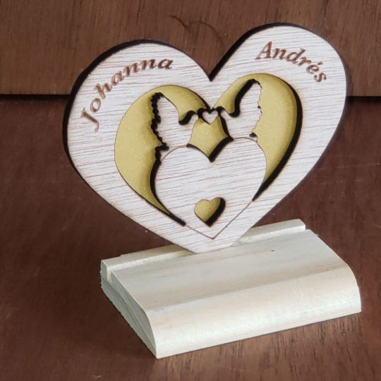 IN LOVE COLLECTION 3 Recuerdos de Boda Madera