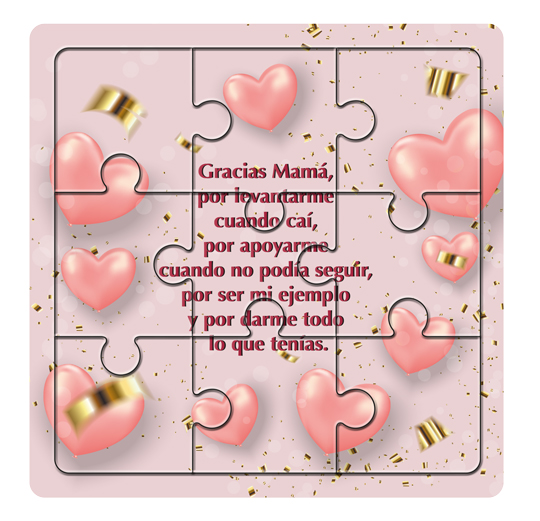 Catálogo de Diseños Tarjeta Rompecabezas 7 INVITACION CATÁLOGO PUZZLE 07